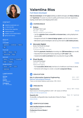 Plantilla de CV Aspect