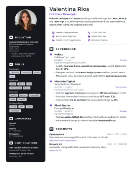 Bastion CV şablonu