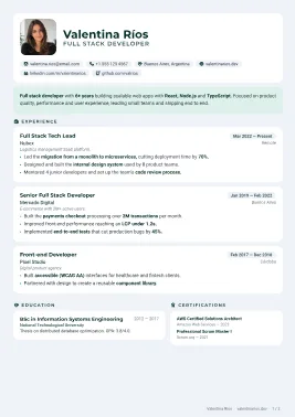 Bento CV şablonu