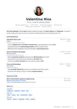 Plantilla de CV Classic