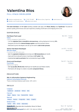 Plantilla de CV Editorial